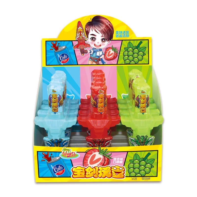 OEM ODM Mixed Fruit Flavors Candy Sweet Mini Super Sour Spray Liquid Candy