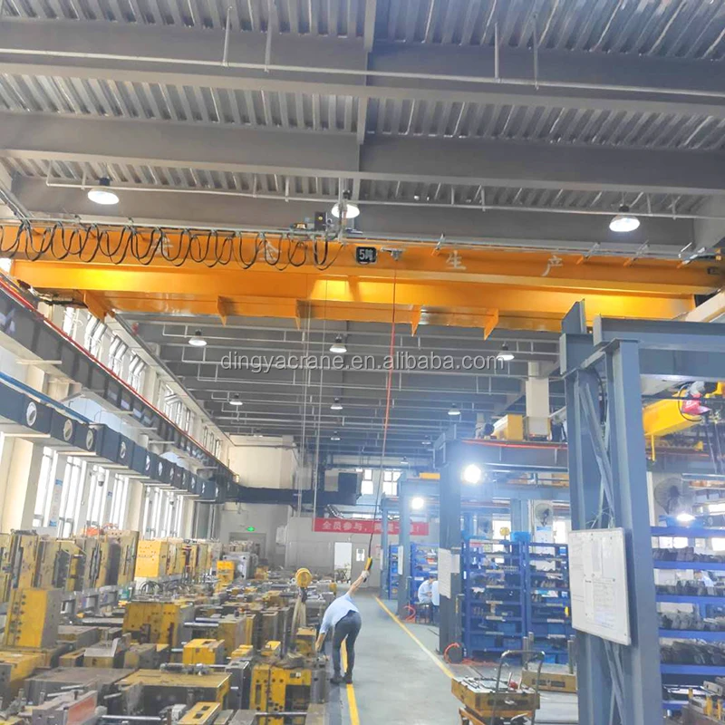 Quality 250ton 200ton 50ton 30ton Power Rails Bridge Crane  Flat Cable Double Girder European Marble Overhead Crane Price