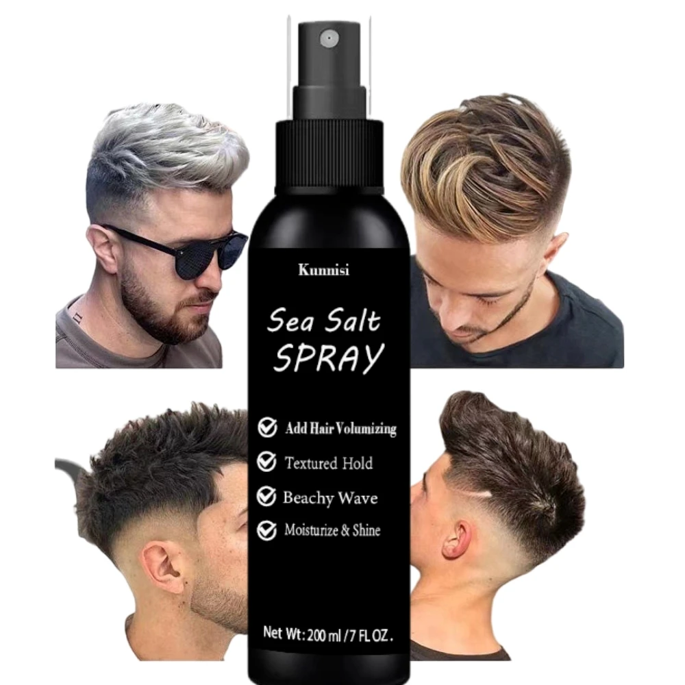 OEM amplifies hair shine boosts hair thickness red algae aloe vera kelp private label organic custom hair sea salt spray