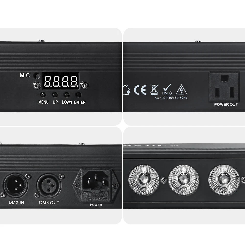 OPPSK 24x4W RGBA 4in1 Indoor DJ Linear Light Bar DMX control LED Wall Washer for Facade Weddings Event Concert Stage Lighting