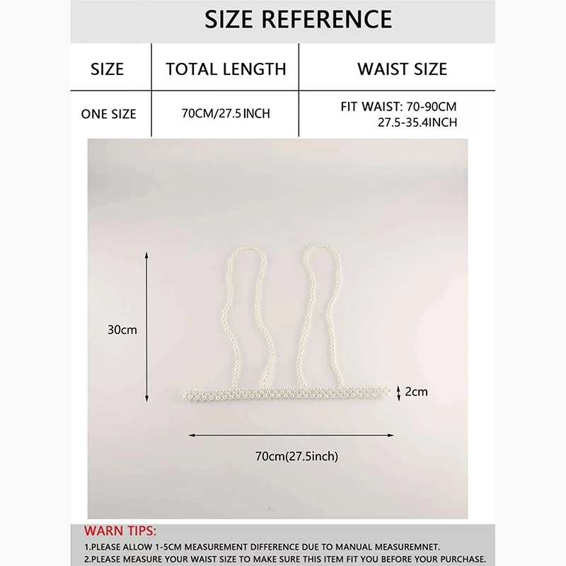 2022 Fashion Sexy Imitation Pearl Harness Belt Handmade Pearls Bead Elastic Vest Camisole Top All Match Shirts Dress