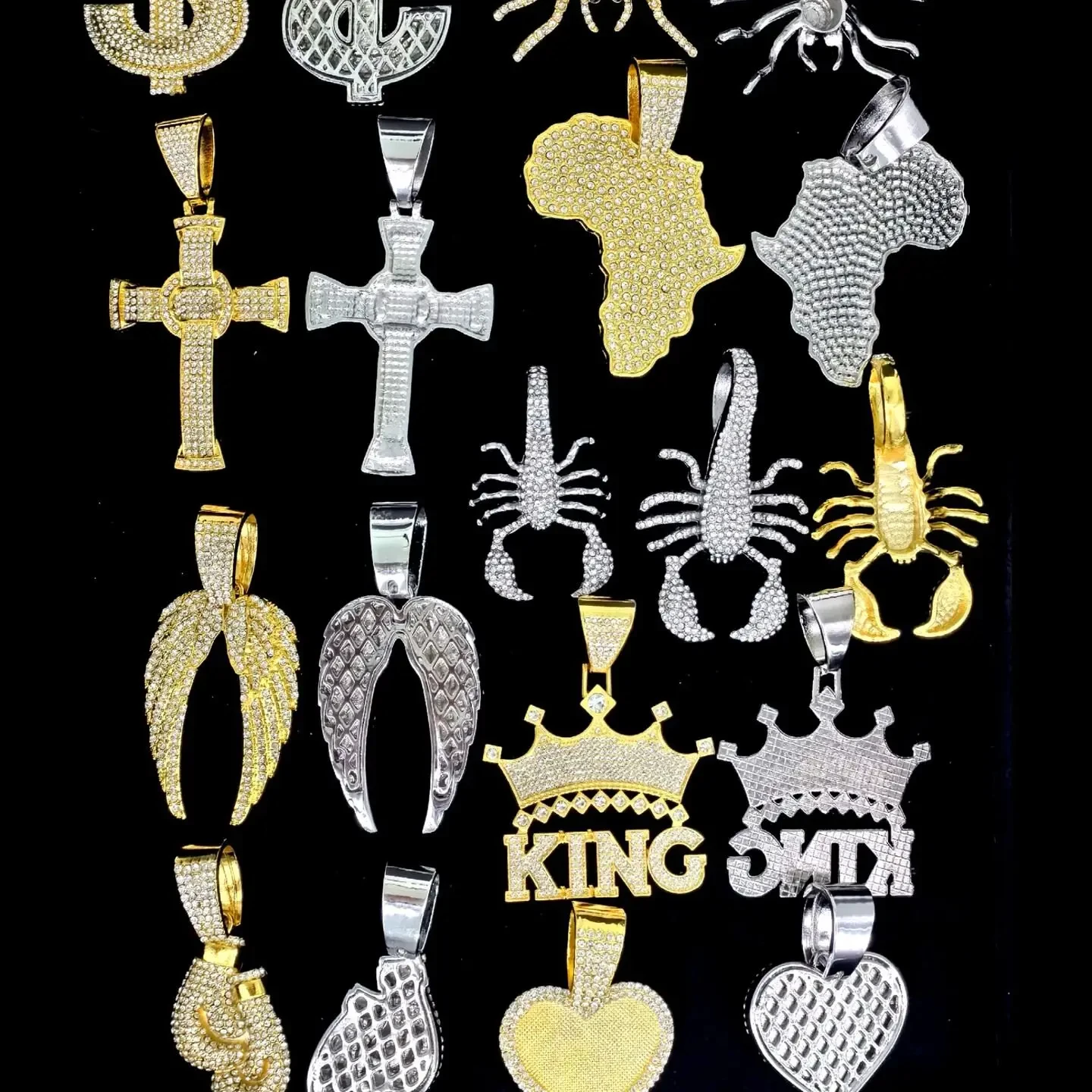 Gold plated can be customized non-fading necklace Chic chic hip hop pendant Zirconia Jewelry