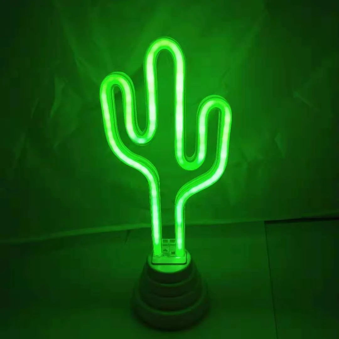 Hot Sale Decorative Night Light Battery Operated Neon Decoration LED Desktop Lamp