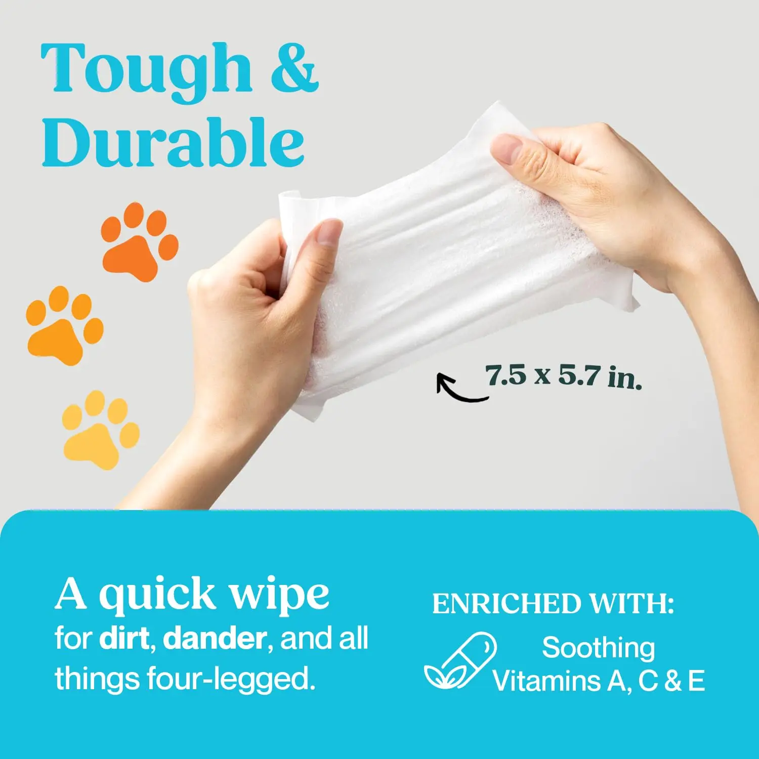 Wholesale 100 Count No Rinse Pet Bath Wipes Gentle Cleansing Hypoallergenic Pet Wipes