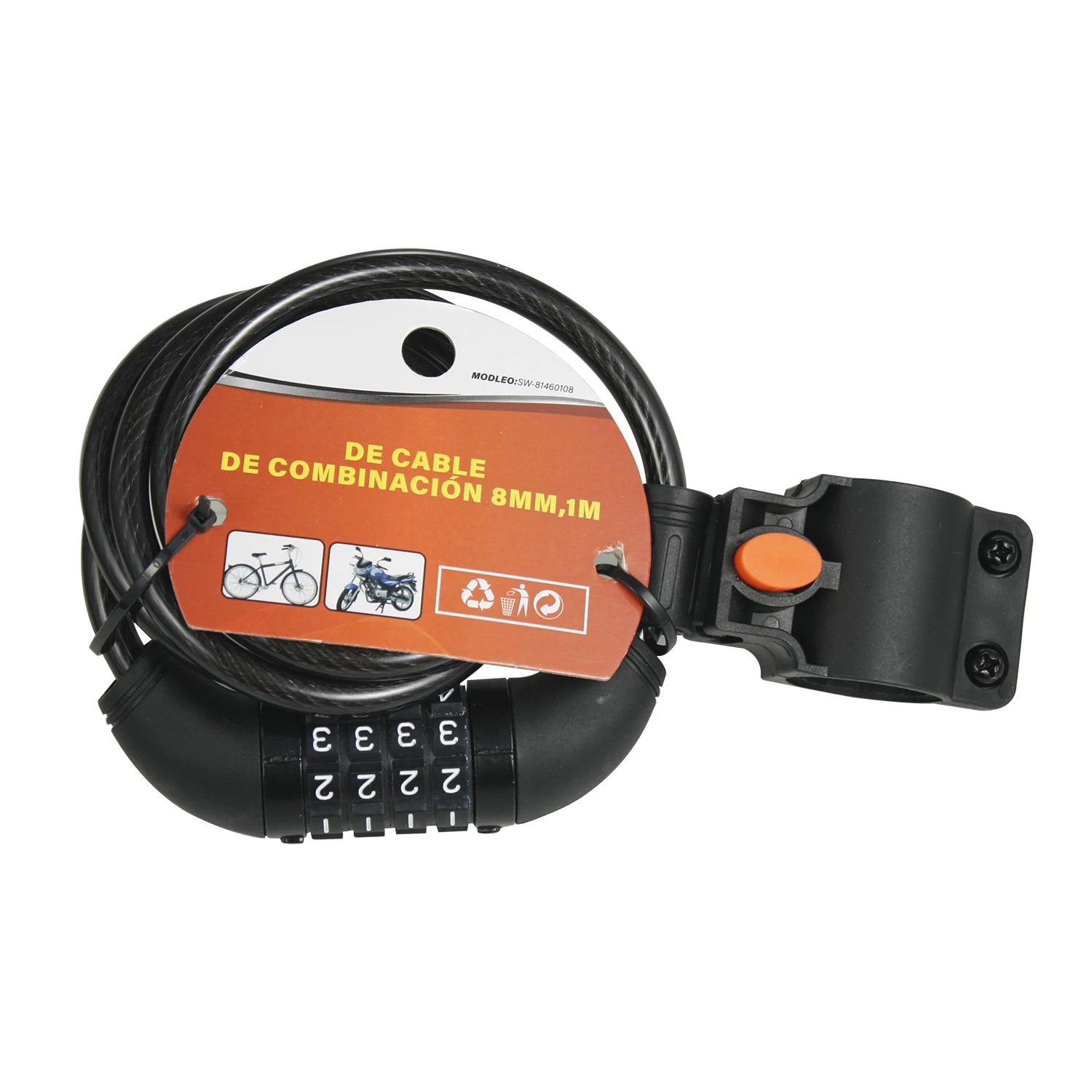 Good Price Smart Bicycle Lock Household Towel Bicycle Cable Lock Durable Bicycle Lock