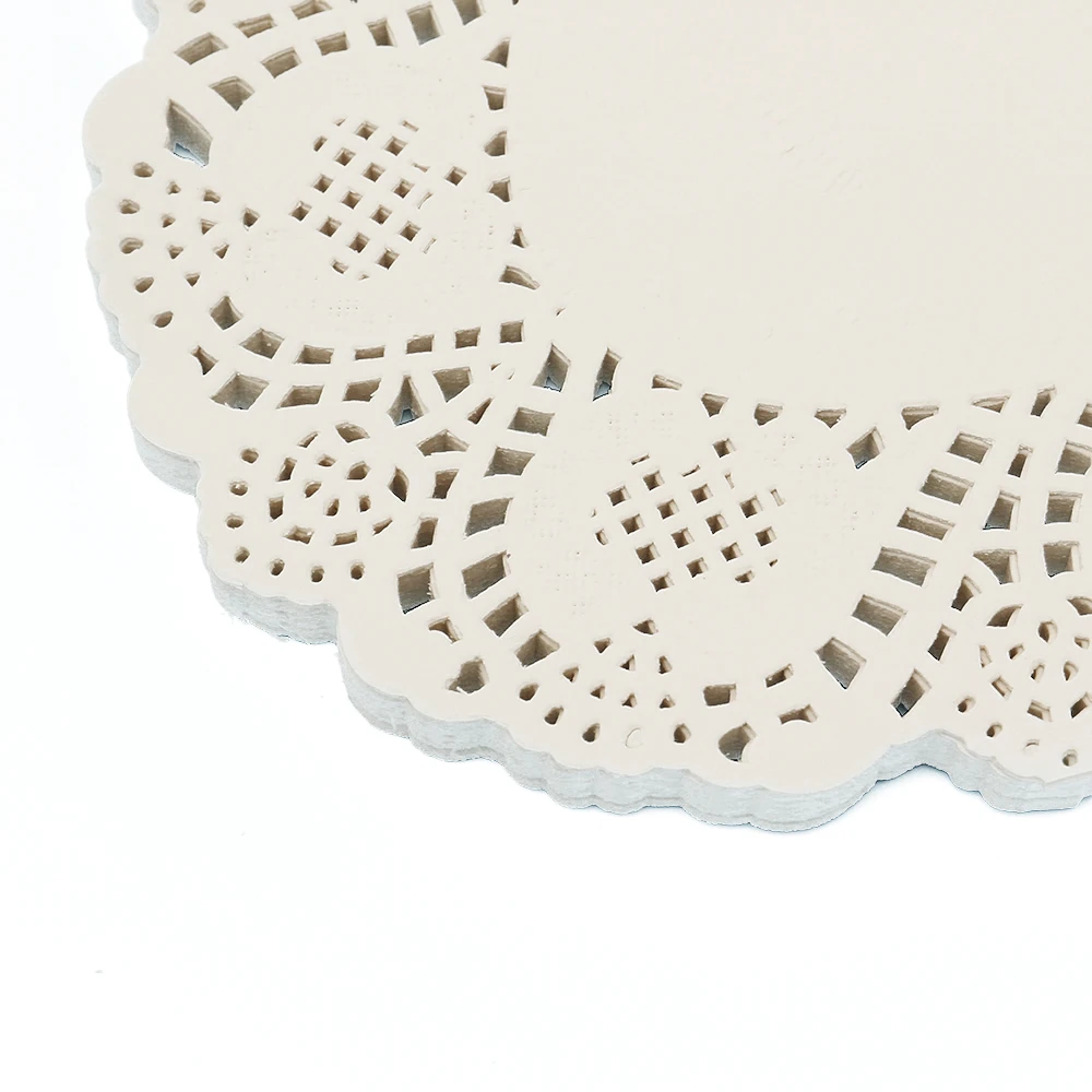12 inches High Quality Popular Lace Paper Doily Greaseproof Disposable Paper Table Mats Food Grade Paper Doilies 200pcs