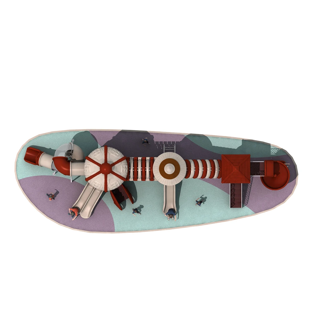 Commercial outdoor kids plastic swing and slide set playground outdoor   kids