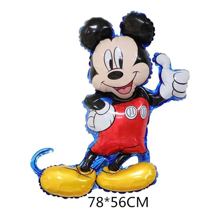 New Cartoon Astronaut Mickey Mouse Aluminum Foil Balloon Giant Shape Minnie Mouse Balloon Birthday Gift Party Decorations