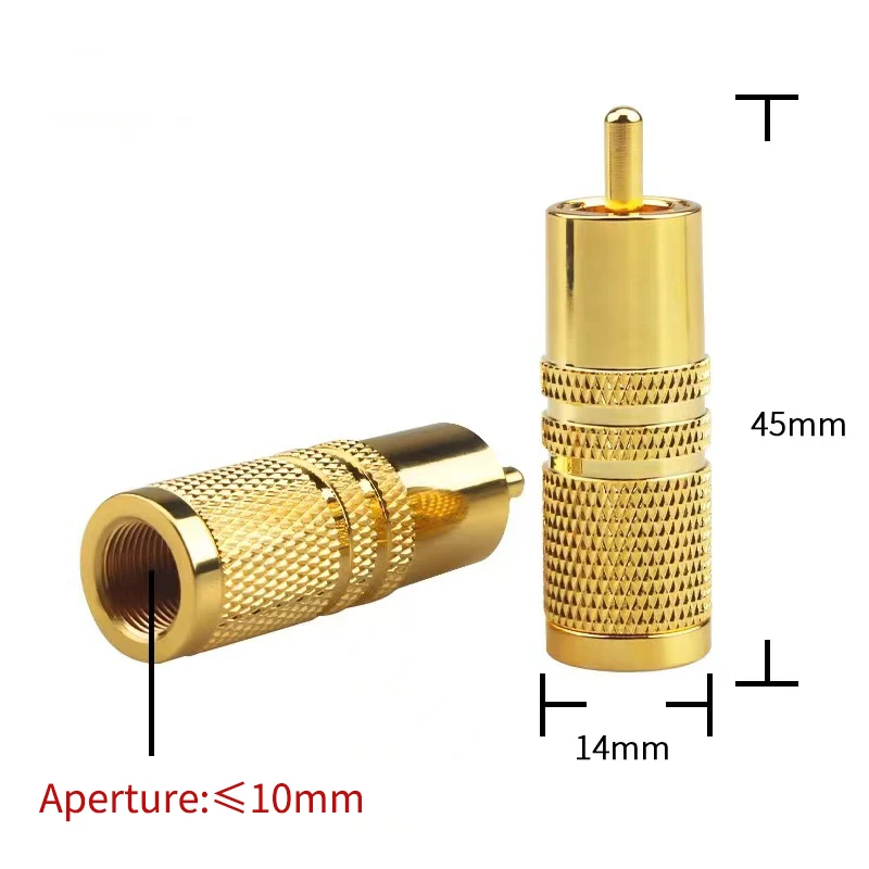 RCA Male Plug & RCA Female Jack Adapter Connectors for Audio & Video Cable for Speaker Amplifier Plugs