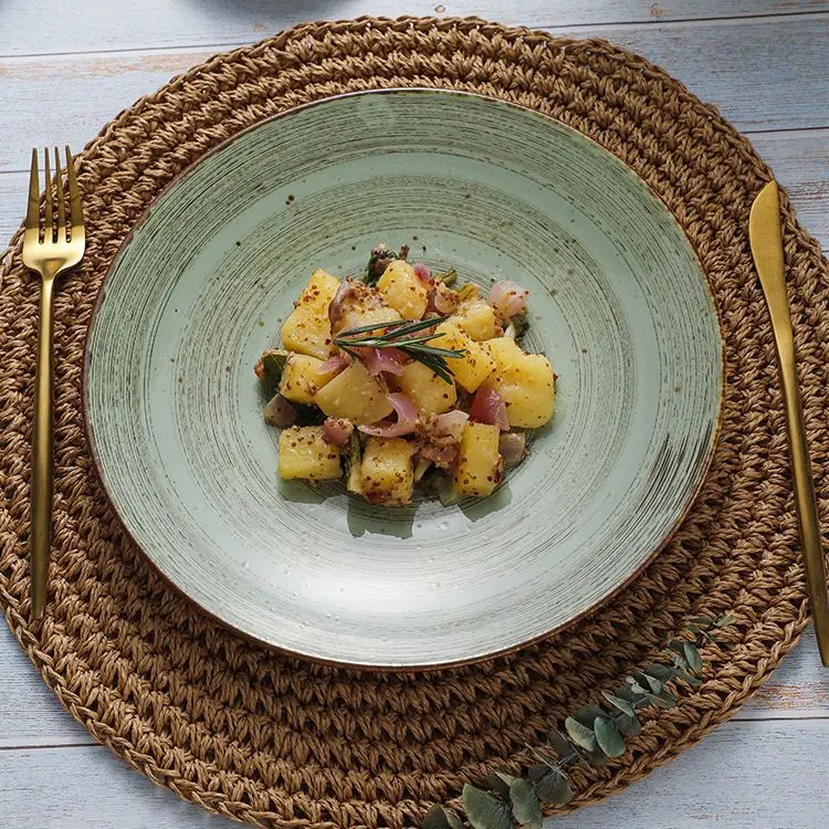 Excellent Quality 12 Inch Ceramic Plate Base Plato