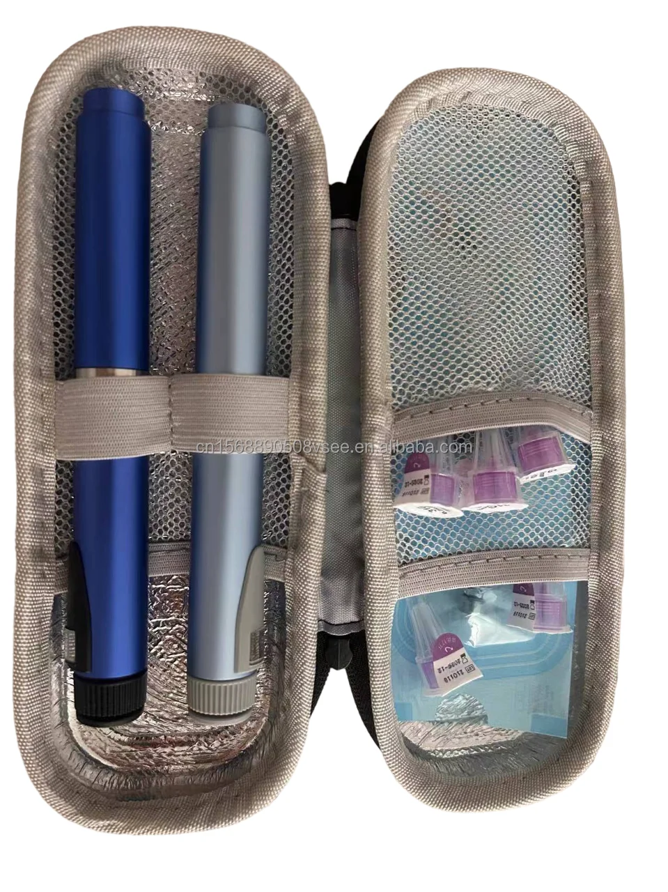 portable insulin pen travel case dense mesh pocket insulin pen travel case