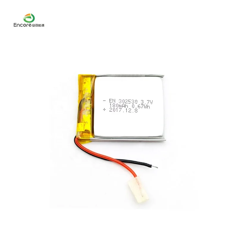 3.7v 180mah li-ion rechargeable 37v 302530 402030 180mah small size batterie lithium-ion 3,7 v 15c li-polymer liion battery