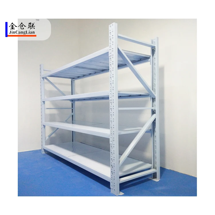 Industrial Warehouse Rack Angle Shelf Stainless Steel Storage Light Duty Metal Racking Accept Customization