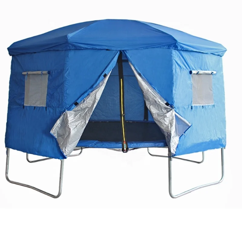 Funjump Quality Guarantee 8FT 10FT 12FT 14FT 15FT Big Round Kids Sport Play Trampoline with Basketball Hoop