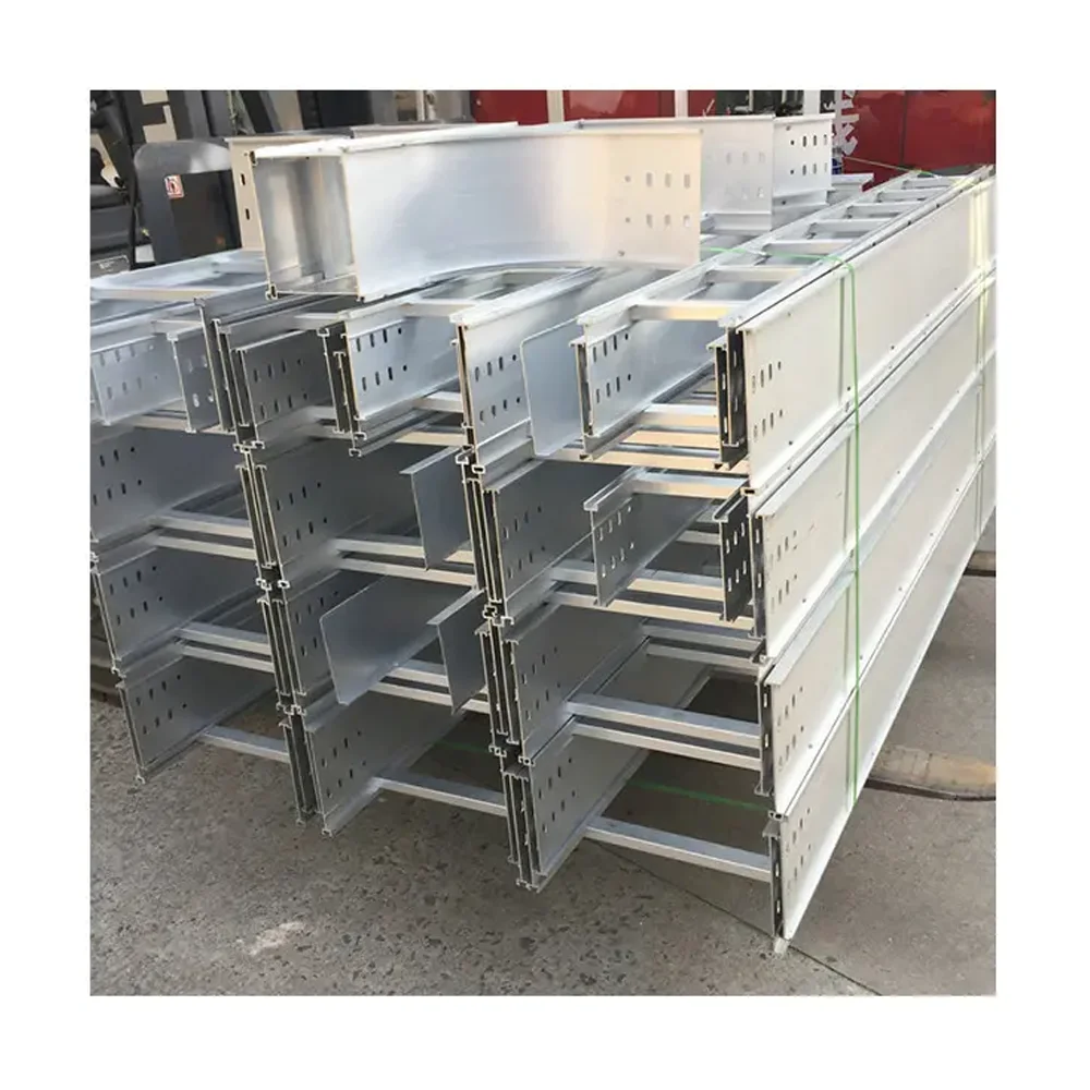 Strong Not Easy To Deform High Standard Solid Bridge Custom Metal Galvanized Cable Ladder Tray
