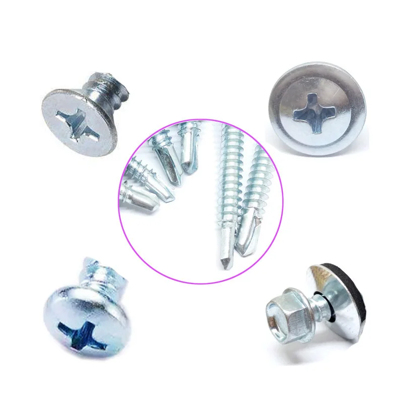 NS carbon steel galvanized outer hexagon self-tapping wood screws GB DIN571 hexagon head screws bolts Wooden case green blue