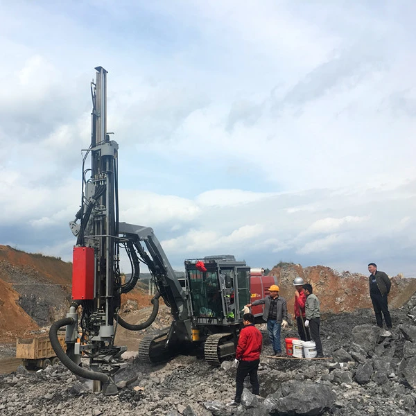 Full Hydraulic compact coal mine surface top hammer drilling rig machine for golden mining quarry