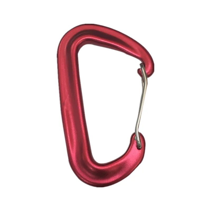 Aero aluminum D-shaped climbing clasp  hammock safety  yoga  rock climbing fast hanging spring carabiner