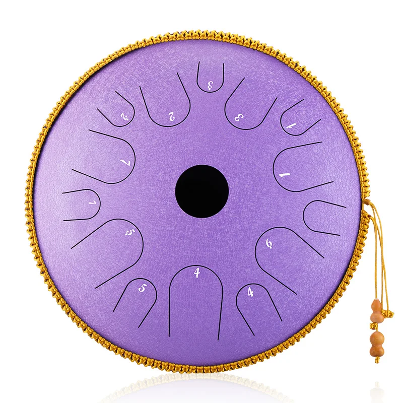 
Music Instruments 14 Inch 14 Notes C Major Handpan Shaped Steel Tongue Drum Steel Drum Tongue 