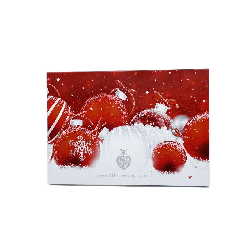 luxury 7 inch IPS screen wedding video book card brochure video with printing