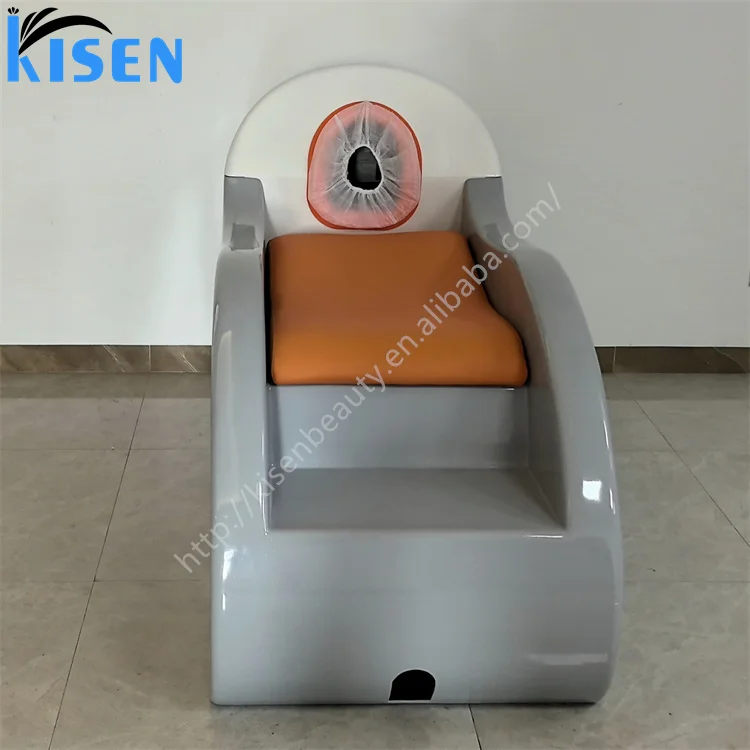 Kisen Automatic salon machine shampoo massage bed head spa chair fumigation led light electric connection