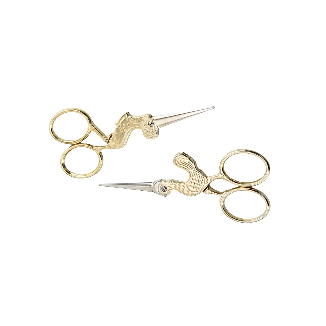 Best Vintage Small Craft Scissors Half Gold Coated Fancy Embroidery Scissors