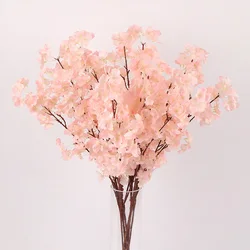 Factory Indoor Decoration Pink Artificial Cherry Blossom Tree Branches Arches Flowers Centerpiece Wedding Decoration