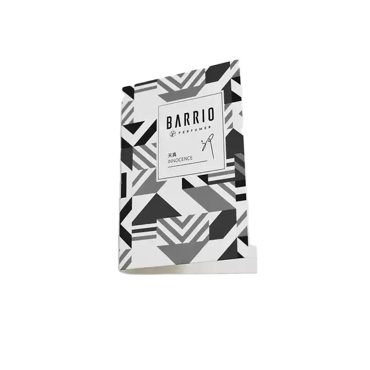 Custom Printed Fragrance Test Card Foldable Perfume Packaging Box