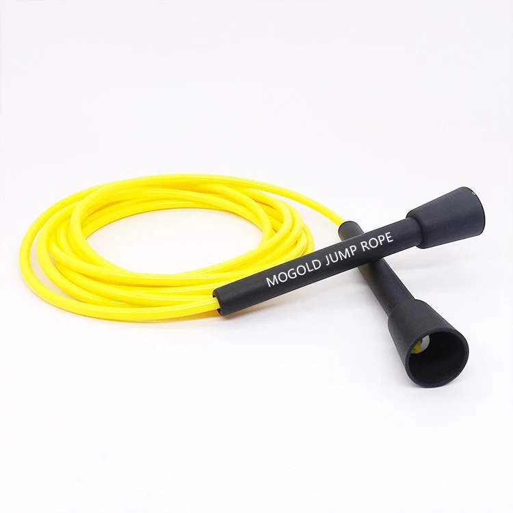 Custom PP material durable beads jumping ropes with non-kink PVC cords for man women beginners