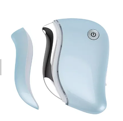 Hot Selling Sculpting Tool Beauty Equipment Gua Sha Red Blue Light Therapy Vibrating Facial Massager Gua Sha Tool