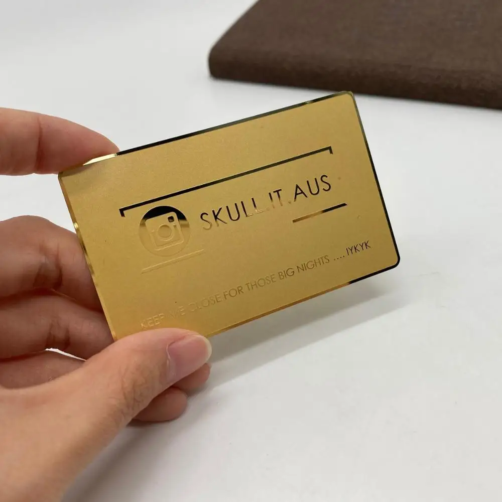 DU gold business metal card printing