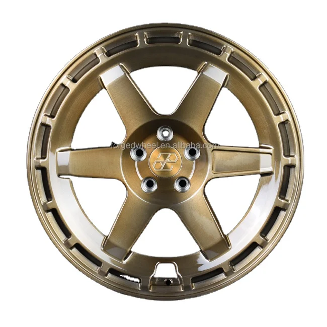 Pengzhen 6 Spokes Car Rims 17 18 19 inch 5 Holes Brushed Bronze 114.3 Aluminum Wheels for Toyota CHR