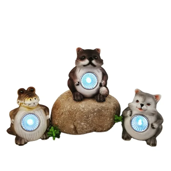 Фигурка животного из смолы, лиса, декор для сада, фабричная цена, поделки из смолы, фигурка животного лисы