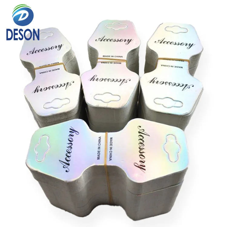 Deson Custom Design Full Color Printing 800g Paper Holographic Printing Care Instructions Thank You Cards Business Cards