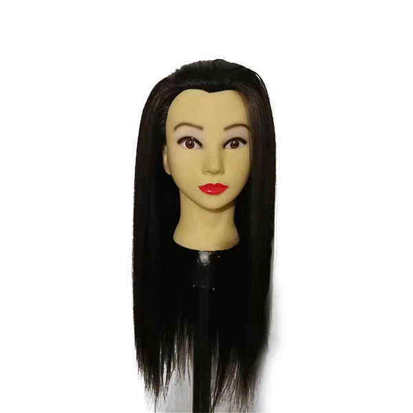 Mannequin Hair For Training Head Professional Styling Head 100% Heat Temperature Fiber Hair 22inch Long Thick Smooth Braid Train