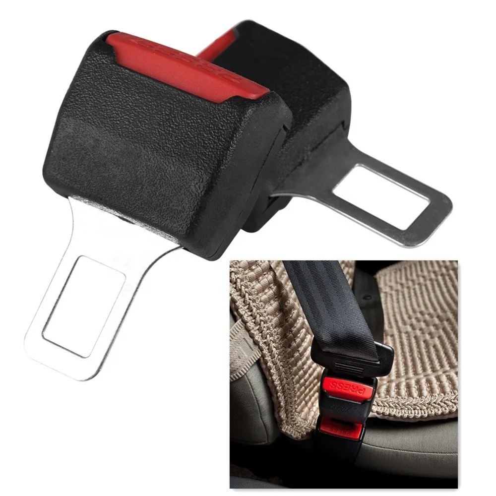 Universal Car Seat Belt Clip Black Extender Safety Belts Plug Alarm Canceller Car Accessories car safety belt