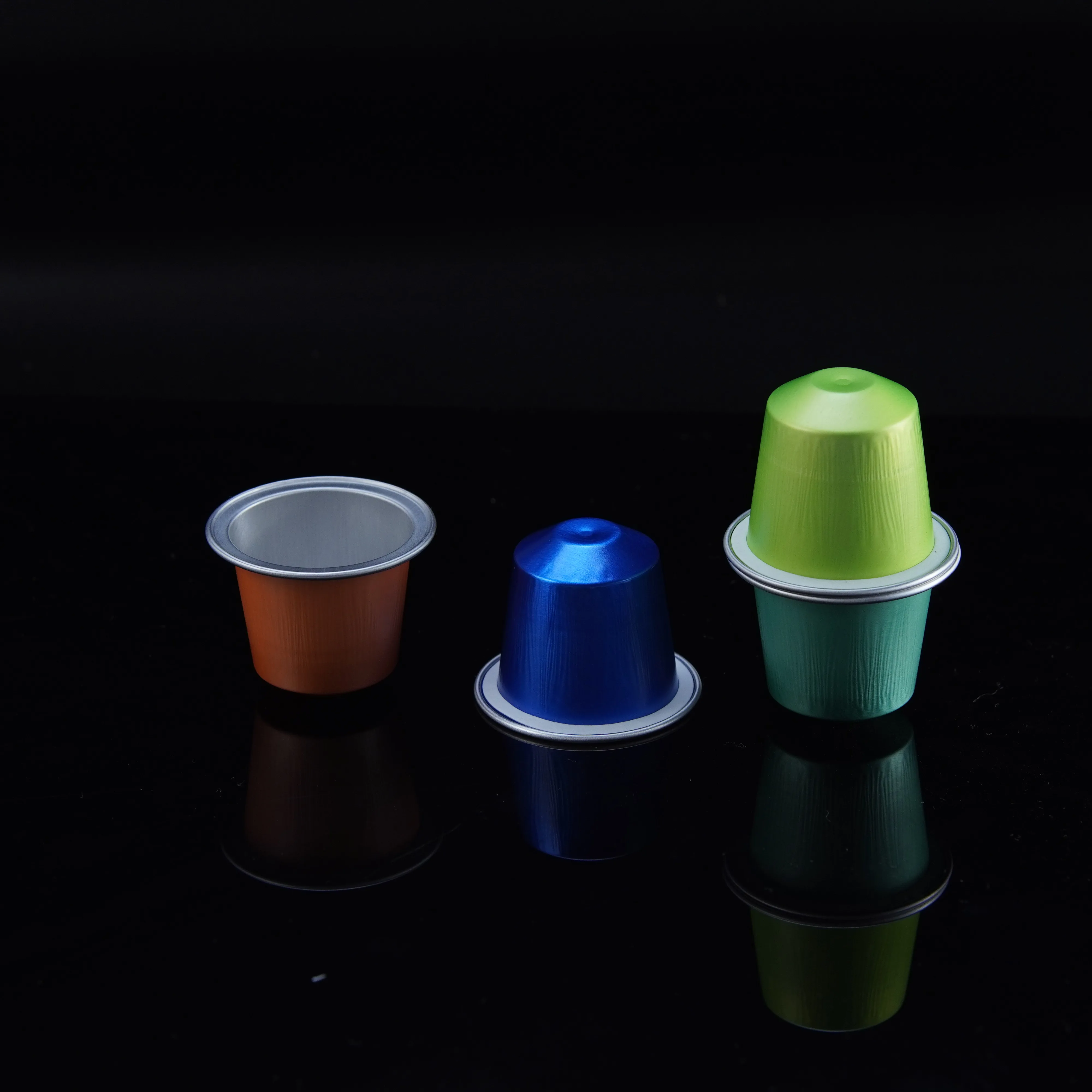 Disposable rubber free paper ring environmentally friendly coffee capsule