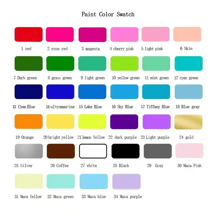Custom 12/24/36 Colors Acrylic Paint Set Acrylic Color Paint Buy Wholesale 100ml Acrylic Art Paints Prices For Kids