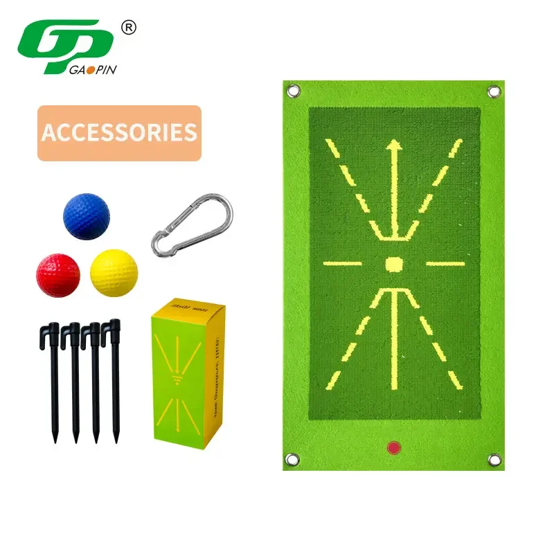 Wholesale Golf Portable Swing Mat With Strike Trajectory Mini Golf Practice Mats For Outdoors Swing Practice