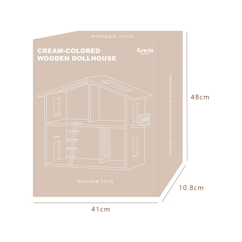 CE certificate toys New Arrival Wooden Dollhouse Pretend Play Baby Buy Online Furniture Learning Educational dolls for girls toy