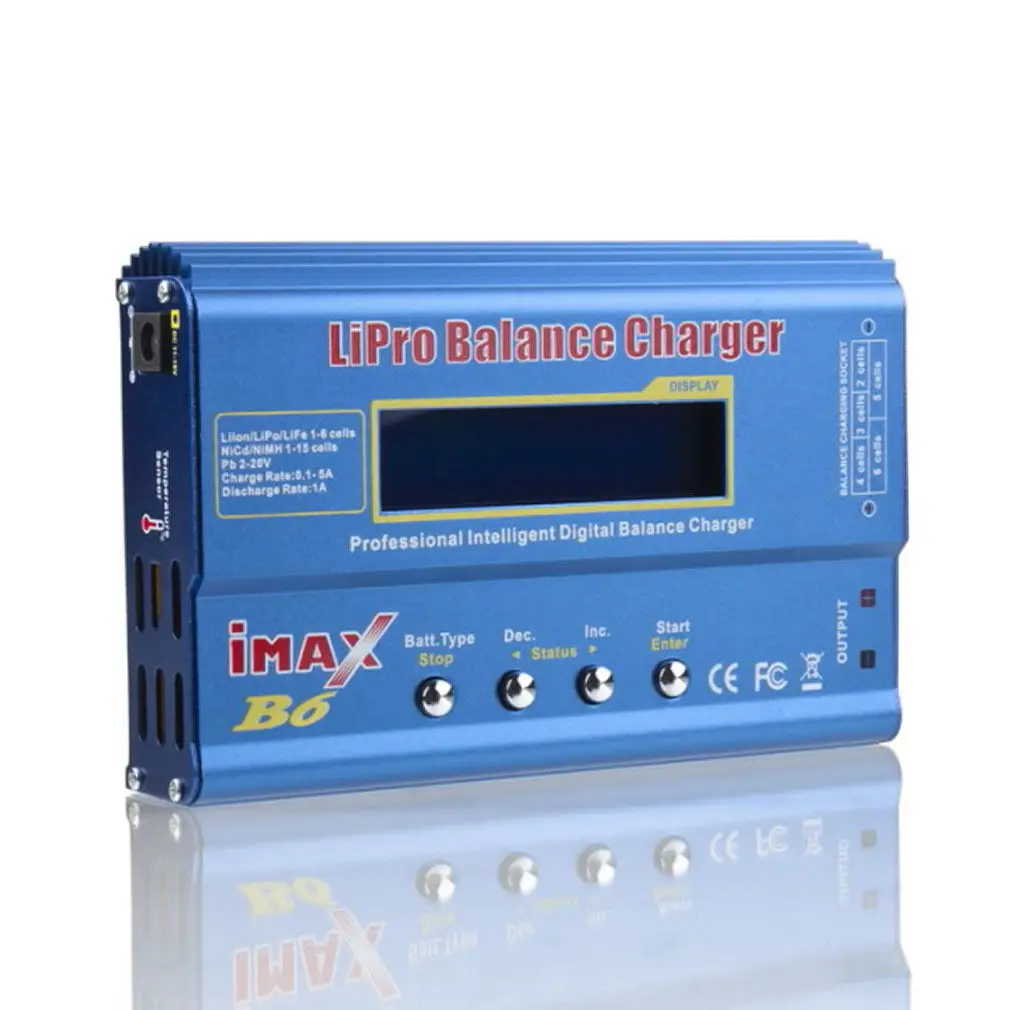 IMAX B6 80W 6A RC Toy Lipo Battery Balance Charger Discharger Dual Power Lipo Nimh Nicd Charger With Digital LCD Screen