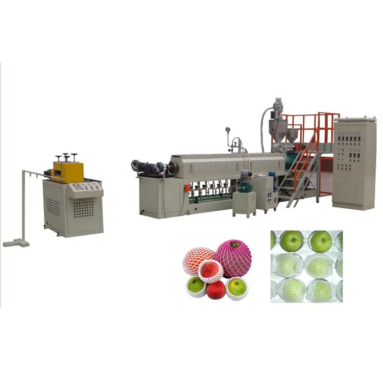 HEXING Manufacturer Custom Epe Foaming Fruit Net Extrusion Machine Line
