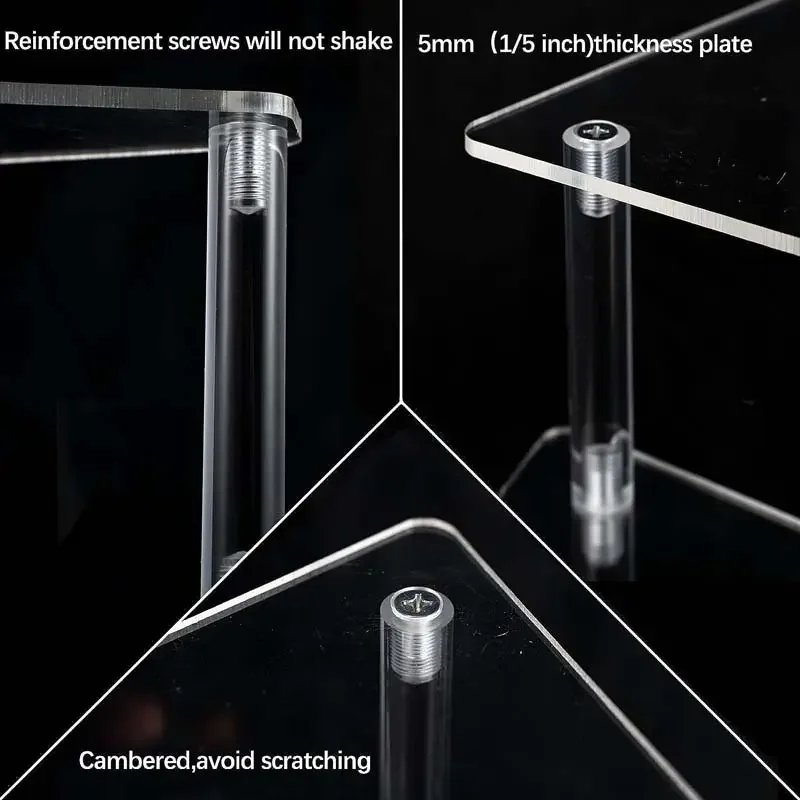 Factory Custom Wholesale 4-Layer Dessert Display Stand Acrylic Cupcake Display Stand