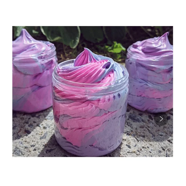 Ice Cream Whipped Body Butter Private Label Moisturizer Pure Skin Lightening Foam Fruit Rainbow Ice Cream Whipped Body Butter
