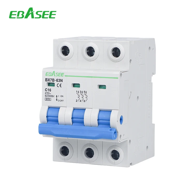 EBASEE высокое качество 6KA BX7B-63N 1P 2P 3P 4P MCB