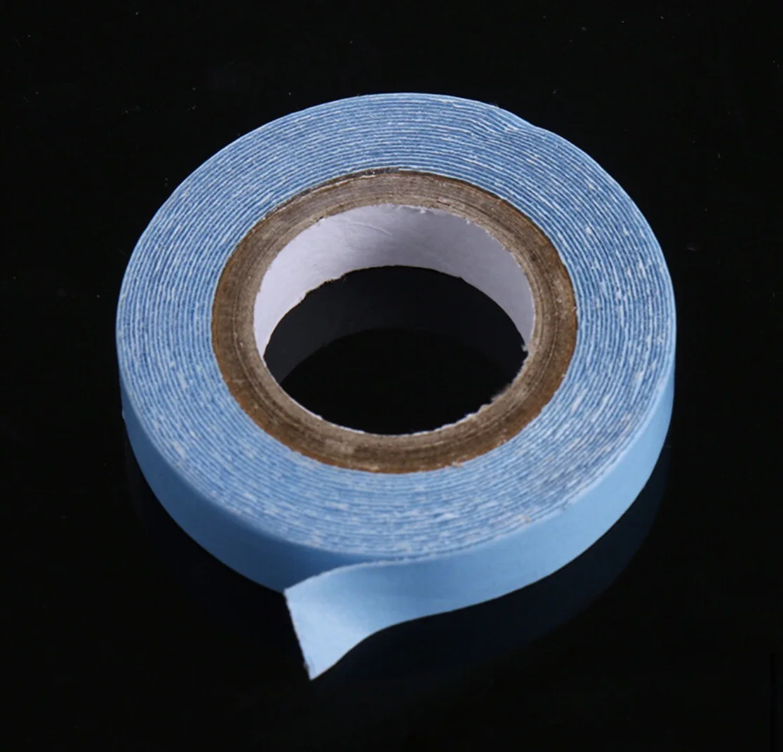 Men Women Blue Waterproof Double Sided Wig Adhesive Tape For Hair Extension
