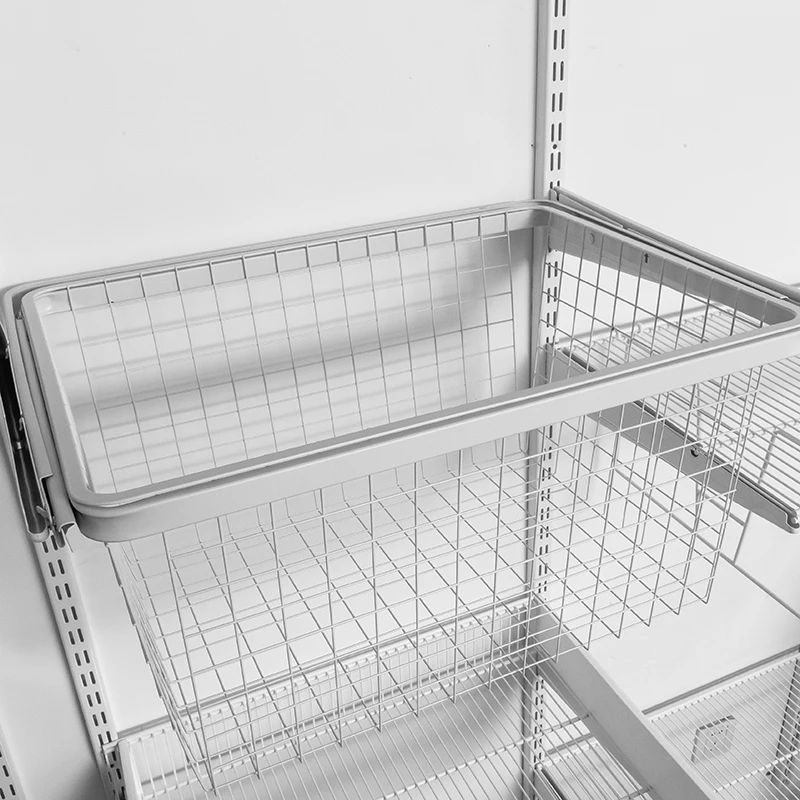 Portable DIY wall Closet Organizer Furniture Metal Clothes Closet Wire Shelving configurable closet furniture walking close