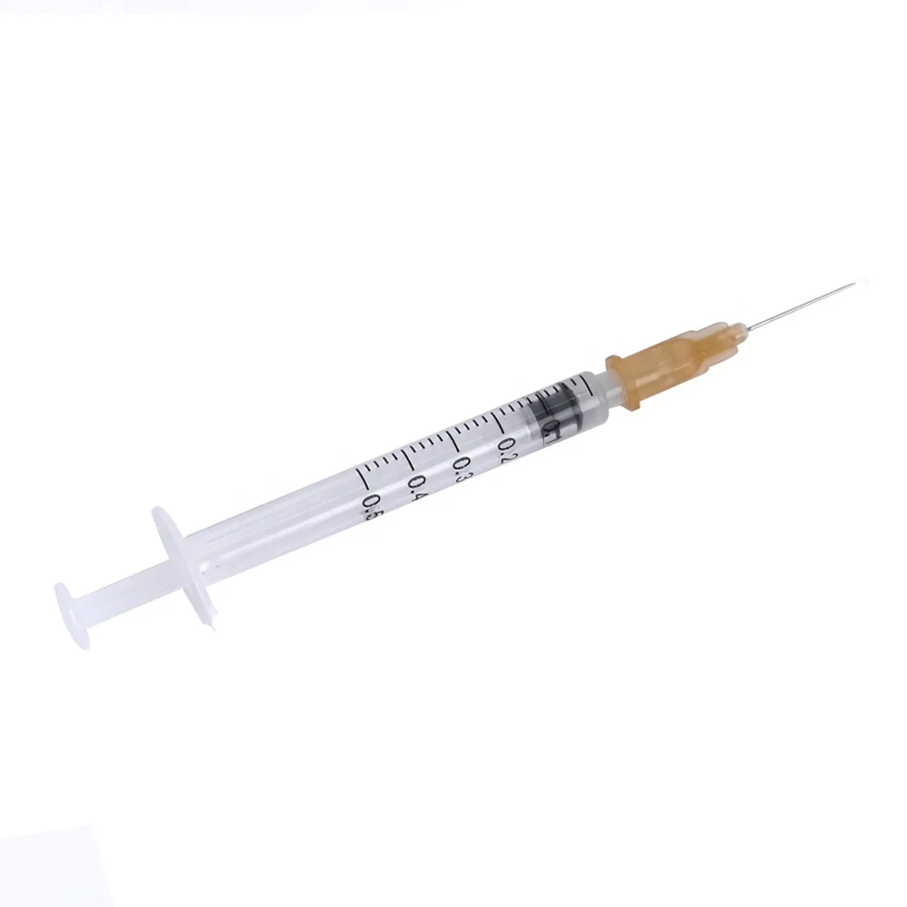 1ml 0.5 ml Safety Ad Syringe Luer Lock Auto Disable Medical Disposable 0.5ml Syringe