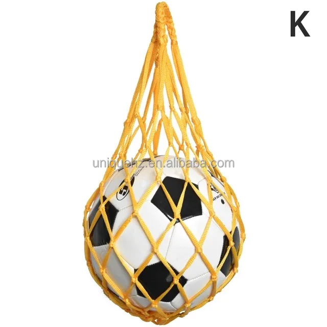 1PC Football Net Bag Nylon Bold Storage Bag Single Ball Carry Portable Equipment Outdoor Sports Soccer Basketball Volleyball Bag