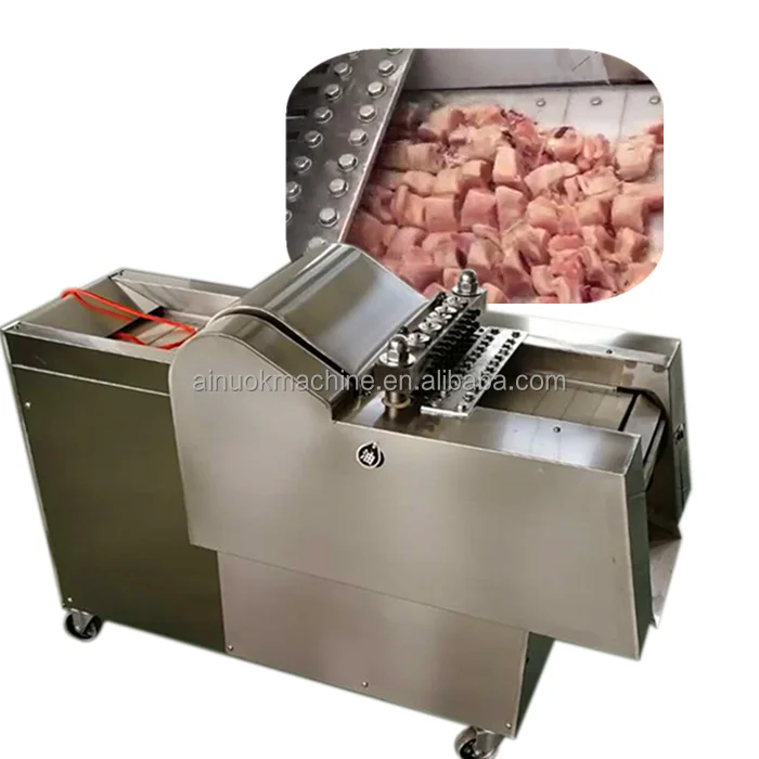 Automatic Meat Cuber Chicken Cutter Machine/frozen Meat Dicer Cube Cutting Machine
